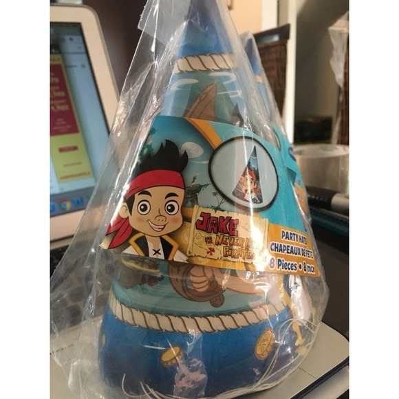2 Packs Of Disney Jake‎ Party Hats - Picture 1 of 1